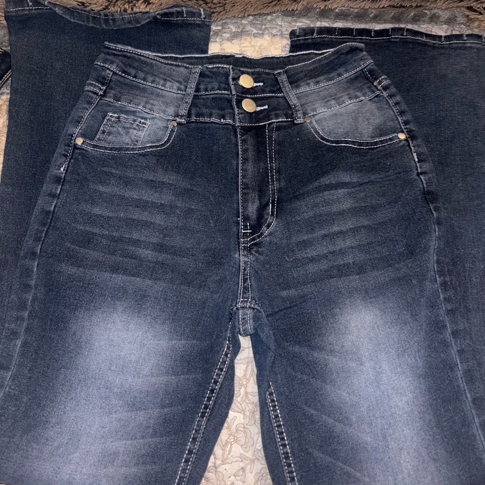 Classic Dark Wash Boot Cut Jeans
